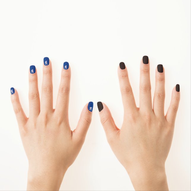 Watercolor Bigfoot      Minx Nail Art (Insitu - Hands)