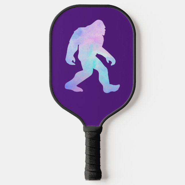 Watercolor Bigfoot Pickleball Paddle (Front)