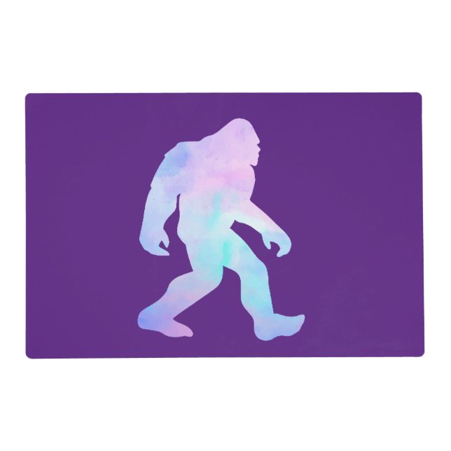 Watercolor Bigfoot      Placemat (Front)