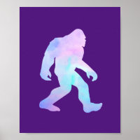 Watercolor Bigfoot