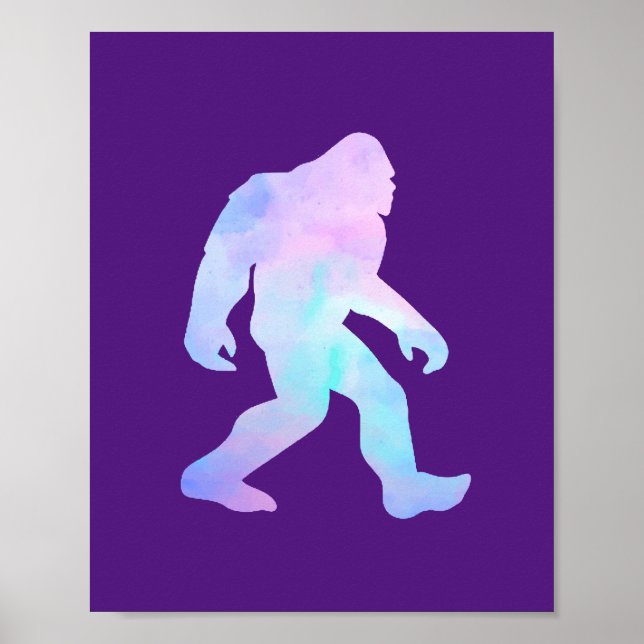 Watercolor Bigfoot       Poster (Front)