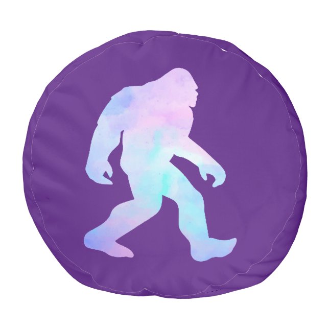 Watercolor Bigfoot Pouf (Bottom)