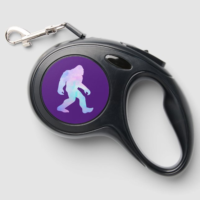 Watercolor Bigfoot    Retractable Pet Leash (Front)