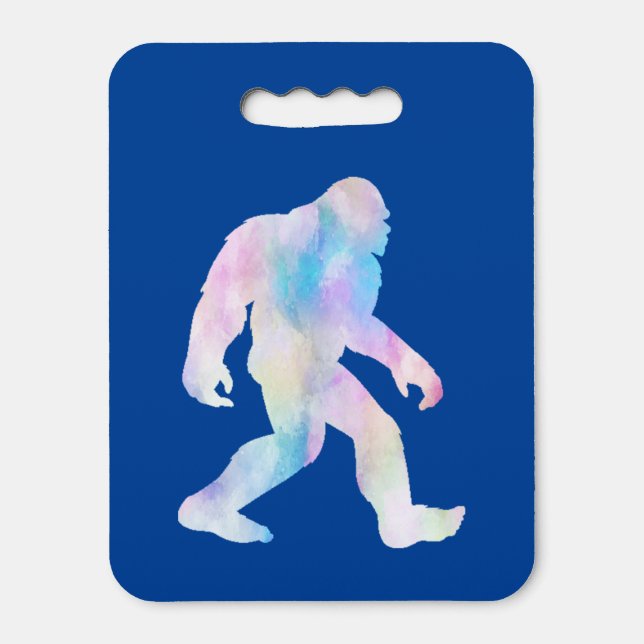 Watercolor Bigfoot            Seat Cushion (Front Vertical)