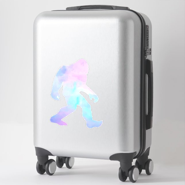 Watercolor Bigfoot   Sticker (Suitcase)
