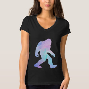 Watercolor Bigfoot   T-Shirt