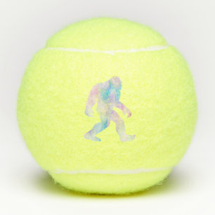 Watercolor Bigfoot Tennis Balls