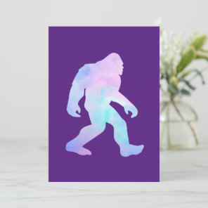 Watercolor Bigfoot      Thank You Card