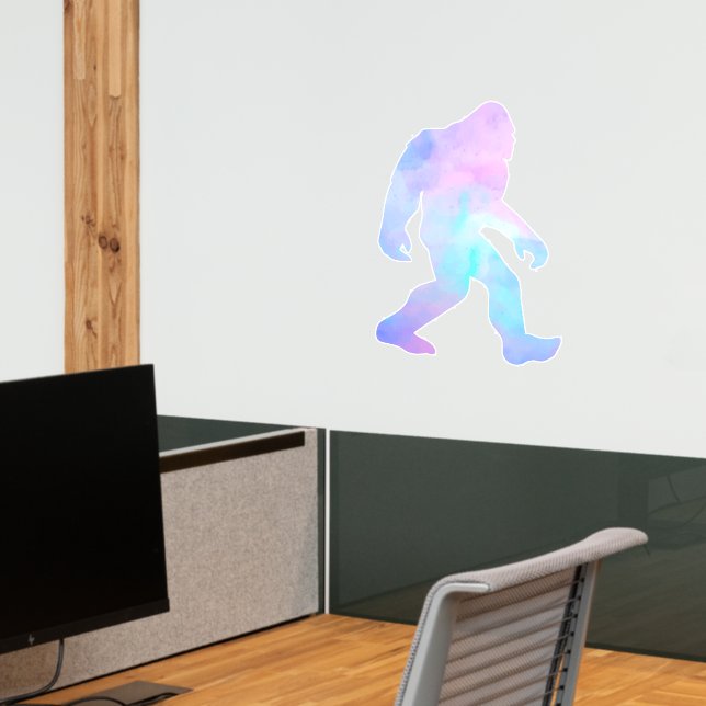 Watercolor Bigfoot  Wall Decal (Office 2)