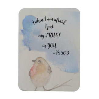 Watercolor bird - 2024 year text magnet