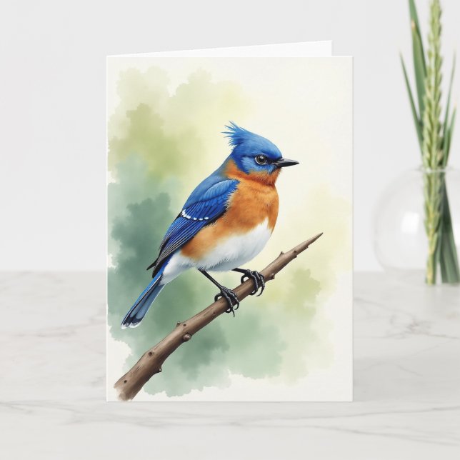 Watercolor Bird Art Card (Front)