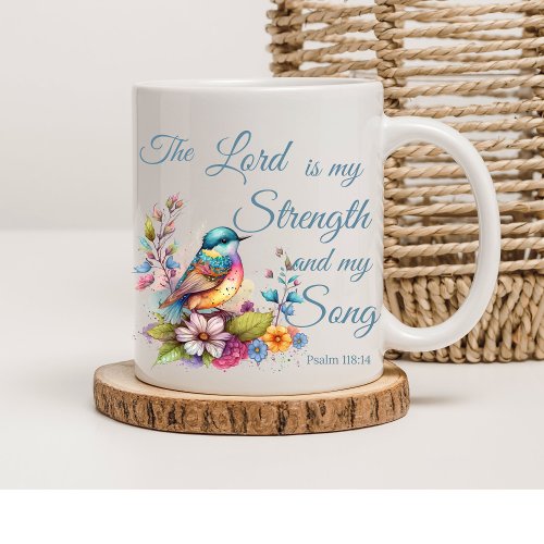 Watercolor bird bible verse Christian  Coffee Mug