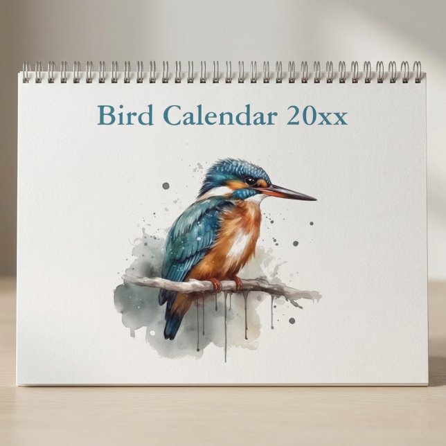 Watercolor Bird Collection, custom  Calendar (Creator Uploaded)