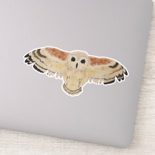 Watercolor Bird Marsh Owl Sticker