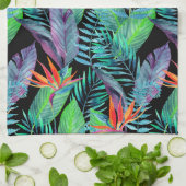 Watercolor Bird Of Paradise Kitchen Towel (Folded)