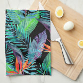 Watercolor Bird Of Paradise Kitchen Towel (Quarter Fold)