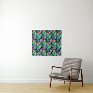 Watercolor Bird Of Paradise Tapestry