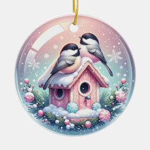 Watercolor Bird Ornament