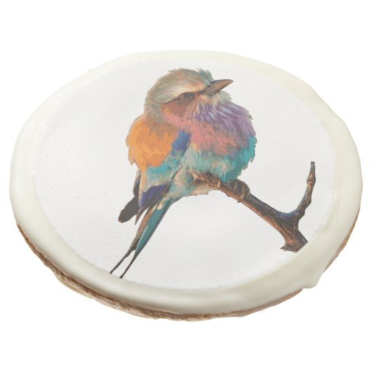 Watercolor Bird Sugar Cookies (Angled)