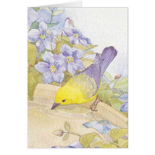 watercolor birds cards (Front)