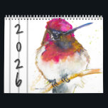 Watercolor Birds Wall Calendar 2026<br><div class="desc">12 different bird images originally painted in watercolor. I have these and many more on my print website. See them here: https://jani-freimann.pixels.com/collections/birds</div>