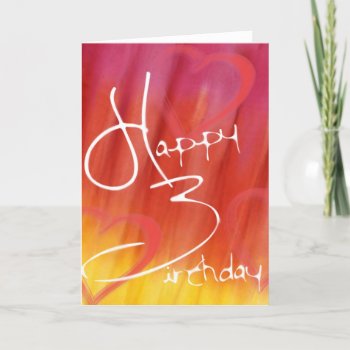 Watercolor Birthday Card by William63 at Zazzle