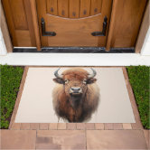 Doormat bison, Small, Natural