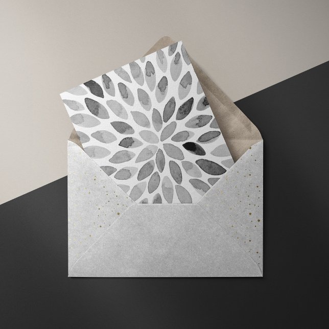 Watercolor black and white brush strokes card (Creator Uploaded)