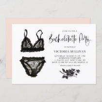 Lingerie Shower Invitation Blush Shower Invitation Bachelorette Party  Invite Lingerie Party Hen's Party Bra Panties Spoil Her 