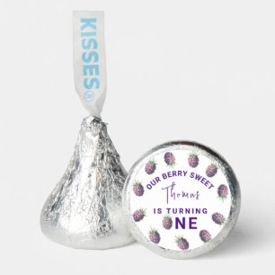 Watercolor blackberries 1st birthday party hershey®'s kisses®