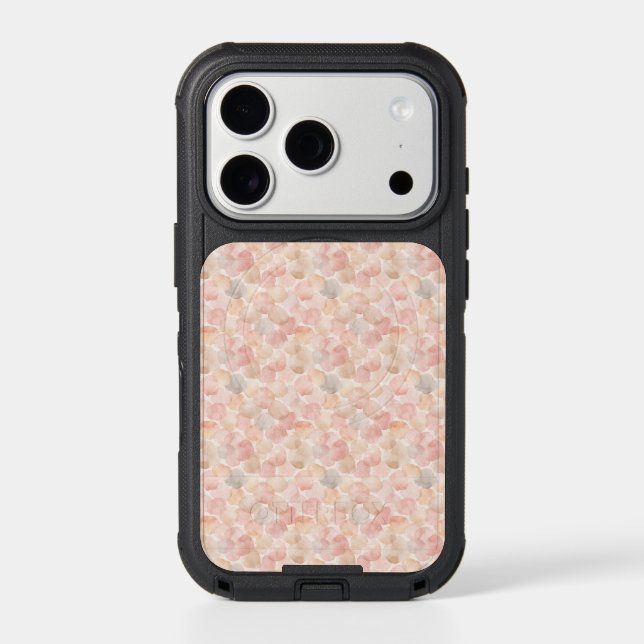 Watercolor Blob Pattern Otterbox iPhone Case (Back)