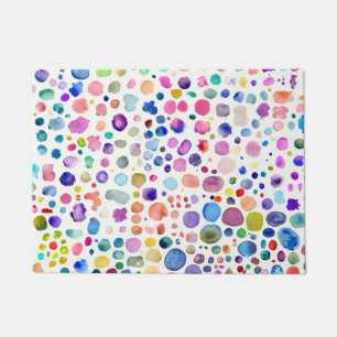 Watercolor blobs doormat