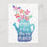 Watercolor Bloom Where You Are Planted Postcard