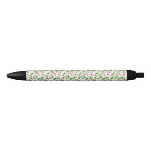 Watercolor Blossom Branch Floral Pattern Pen