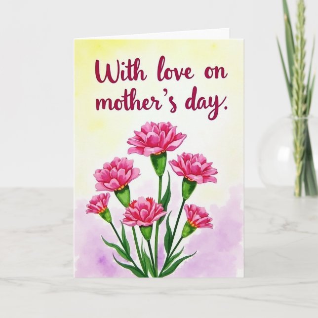 Watercolor Blossom Card (Front)