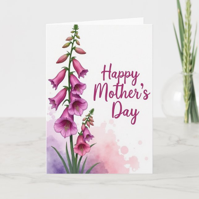 Watercolor Blossom Greeting Card (Front)