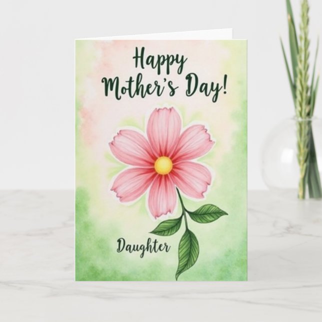 Watercolor Blossom Moms Card (Front)
