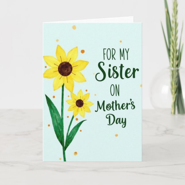 Watercolor Blossom Mother Card (Front)