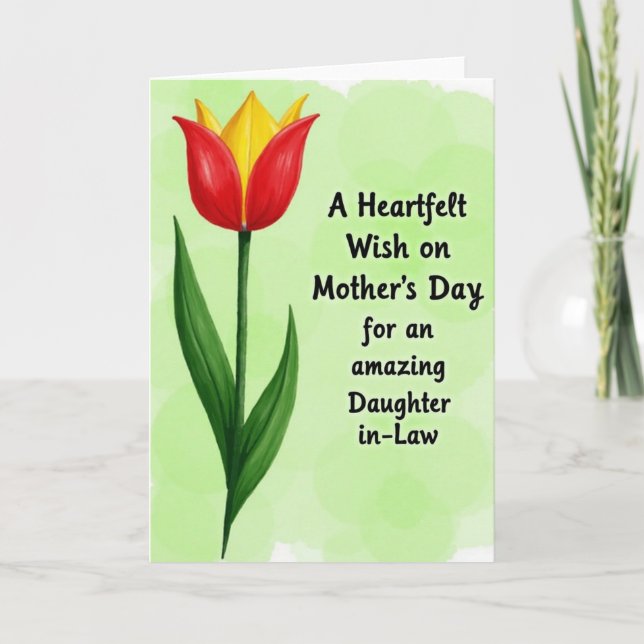 Watercolor Blossom Mothers Card (Front)
