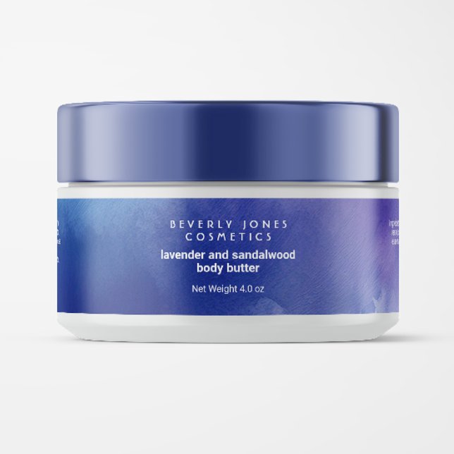 Watercolor Blue and Purple Cosmetics Jar Label (Creator Uploaded)