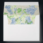 Watercolor Blue and White Hydrangea Crest Envelope<br><div class="desc">Invite your guests to magical evening in the garden with these gorgeous watercolor floral wedding crest invitations and stationery sets. Every insert is more deliciously colorful than the next. With pops of blue, peach, pink, green, and cream, every elegant and whimsical detail of your day is delightfully coordinated. To see...</div>