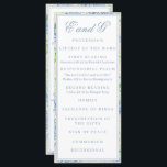 Watercolor Blue and White Hydrangea Crest Program<br><div class="desc">Enchant your guests with an evening in the garden and this gorgeous watercolor blue and white hydrangea floral wedding crest programs. Every insert is more deliciously colorful than the next. With pops of blue, green, and white, every elegant and whimsical detail of your day is delightfully coordinated. To see more...</div>