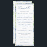 Watercolor Blue and White Hydrangea Crest Program<br><div class="desc">Enchant your guests with an evening in the garden and this gorgeous watercolor blue and white hydrangea floral wedding crest programs. Every insert is more deliciously colorful than the next. With pops of blue, green, and white, every elegant and whimsical detail of your day is delightfully coordinated. To see more...</div>