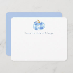 Watercolor Blue and White Hydrangea Crest Wedding Thank You Card