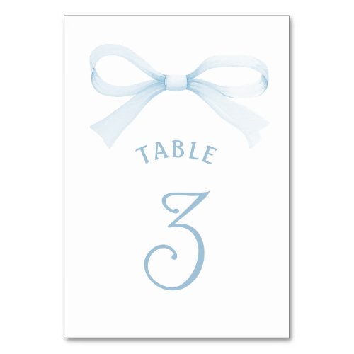 Watercolor Blue Bow