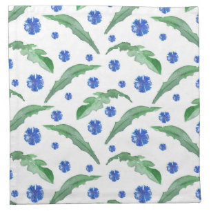 Watercolor Blue cornflowers Cloth Napkin