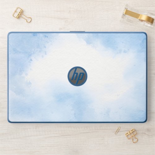 Watercolor Blue  CoverHP Notebook 15_dw0091nr HP Laptop Skin