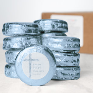 watercolor blue cross First Communion Dipped Oreo Cookie Favors