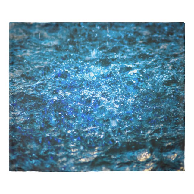 Watercolor - Blue Duvet Cover (Front)