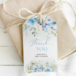Watercolor blue floral baby shower gift tags<br><div class="desc">Watercolor blue floral baby shower gift tags
Matching items available.</div>